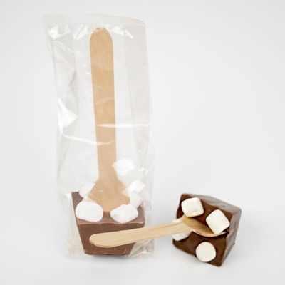12c Pcs Hot Chocolate Spoons Gourmet Milk Chocolate with Mini Marshmallows