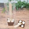 12c Pcs Hot Chocolate Spoons Gourmet Milk Chocolate with Mini Marshmallows view 2