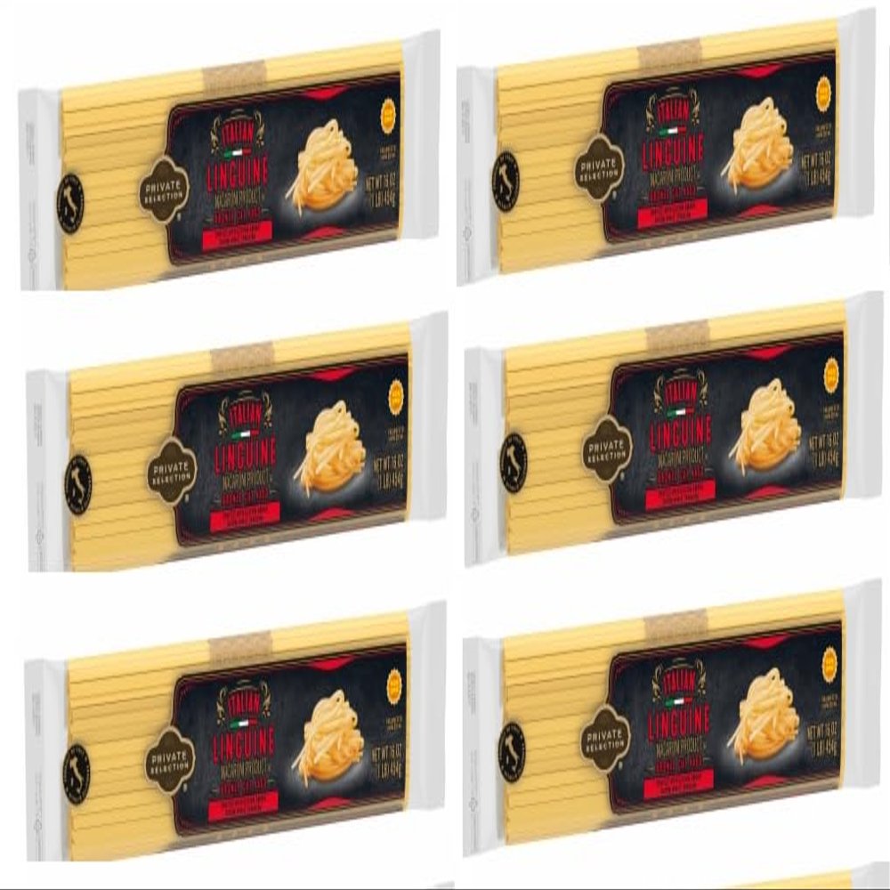 Pack Of 6 Italian Linguine Pasta 16 oz.