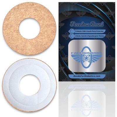 10 Hypoallergenic Overlay Cover Patches for Dexcom G7 Freedom Band Infiniflex Guards (Tan)