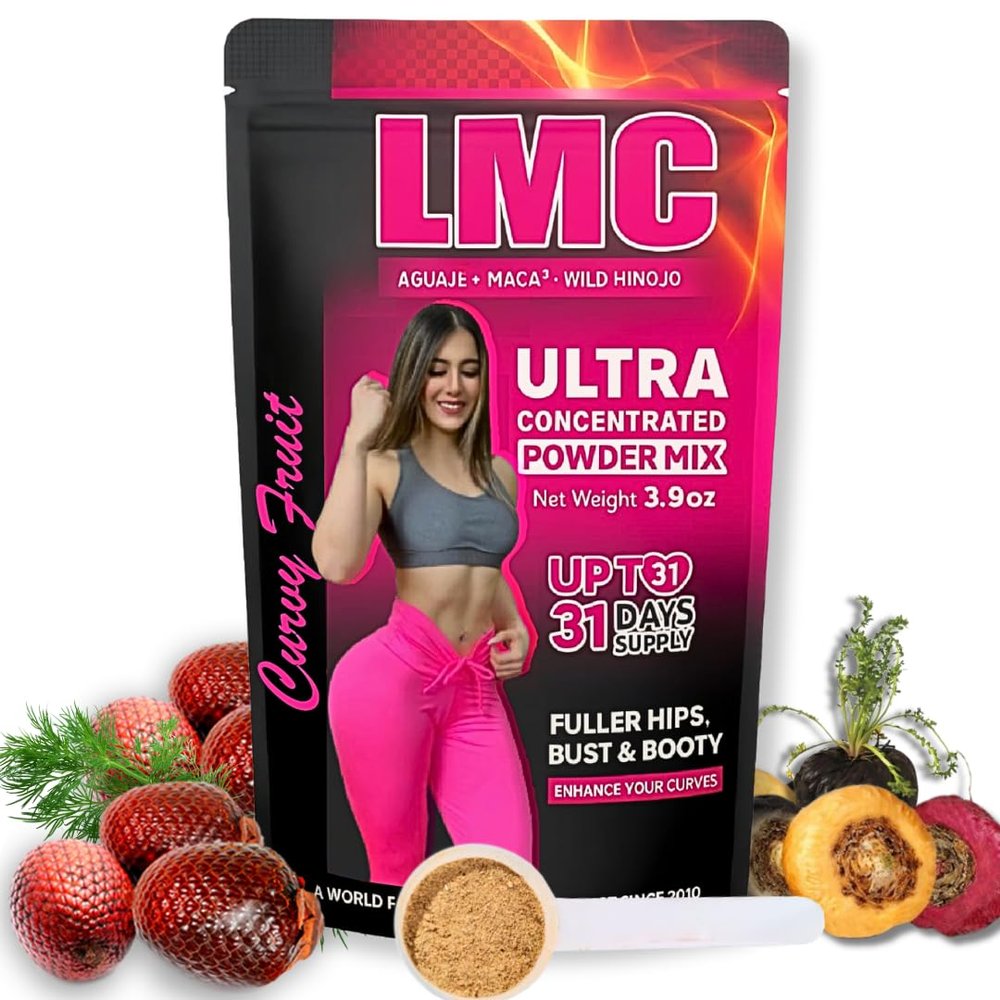 Curvy Fruit LMC Ultra Powder | Herbal Supplement with Aguaje, Maca & Wild Fennel | Natural Feminine Balance & Wellness | 31 Servings