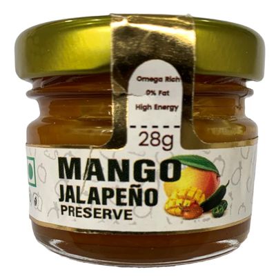 MEDINAURAL || Mango Jalapeno Preserve Jam Natural And Homemade,28G (0.987671Ounces)