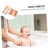 Kisangel 3sets Beech Wooden Combs and Woolen Brush Care Kit Natural Safe Materials for Gentle Scalp Massage and Cradle Cap Treatment Brushes Combs view 2