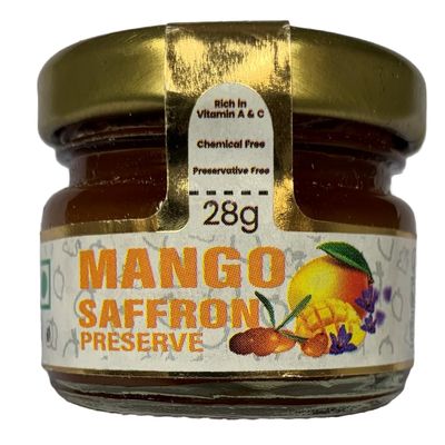 MEDINAURAL || Mango Saffron Preserve Jam Natural And Homemade,28G (0.987671Ounces)