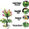 Artificial Bonsai with Pot Flowers Bird & Stones(IndoorPlants)(Artificial Bonsai), Artificial Bonsai view 2
