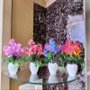 Artificial Bonsai Rose Flowers (Set of 4 Piece)(IndoorPlants)(Artificial Bonsai), Artificial Bonsai view 4