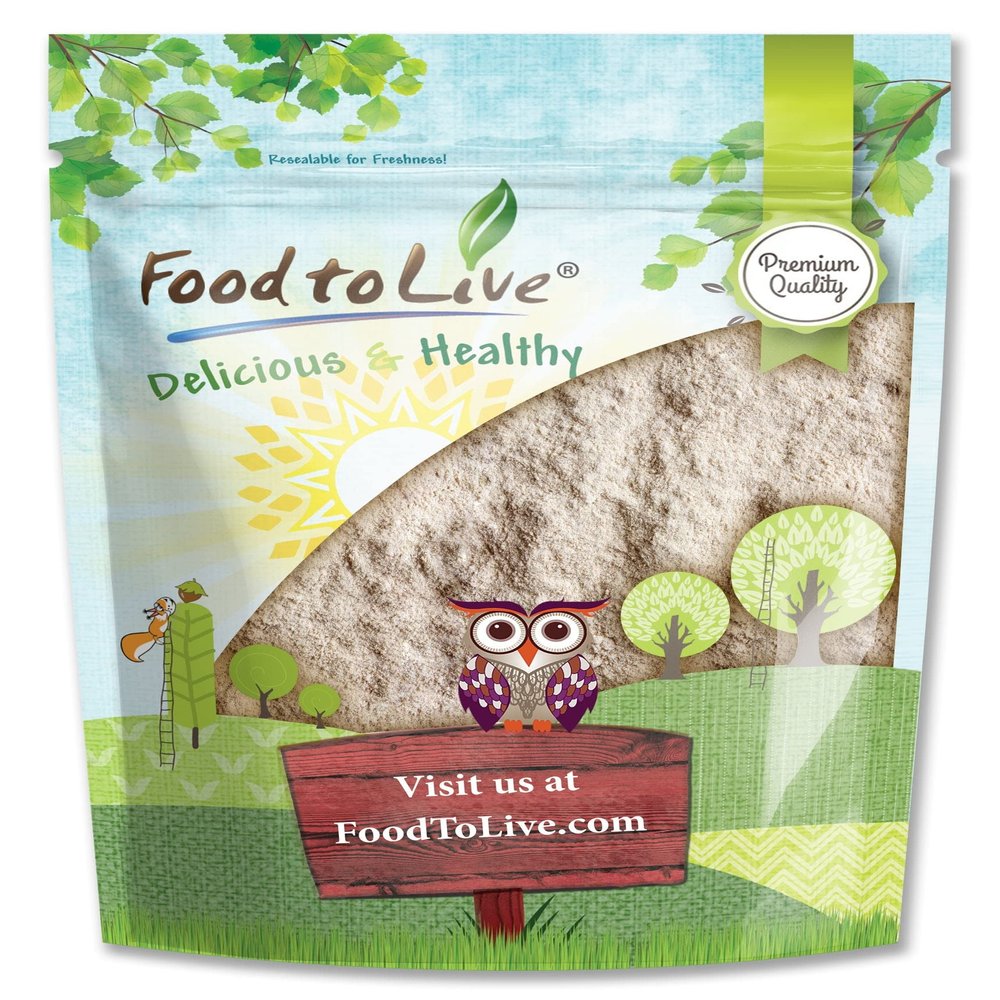 Food to Live - Barley Flour, 3 Pounds - Fine Powder, Kosher, Vegan, Bulk. Rich in Fiber. Wheat Flour Alternative