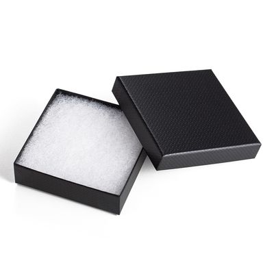 Magicool 96 Pack 3.5x3.5x1 Inch Cardboard Jewelry Boxes,Used for Necklaces,Bracelets,Earrings,Jewelry,Small Gift Packaging,Jewelry Gift Boxes with Lids and Filled with Cotton(Black)