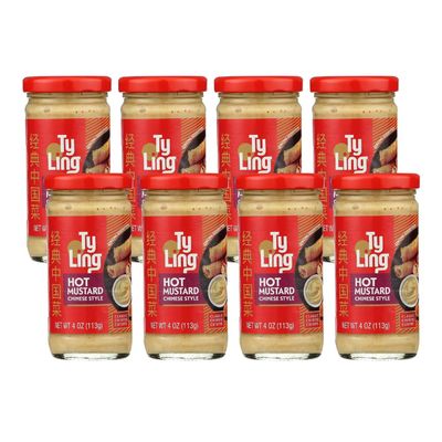 Ty Ling Mustard Chinese Hot, 1 ct. 4 Ounce (Pack of 8)