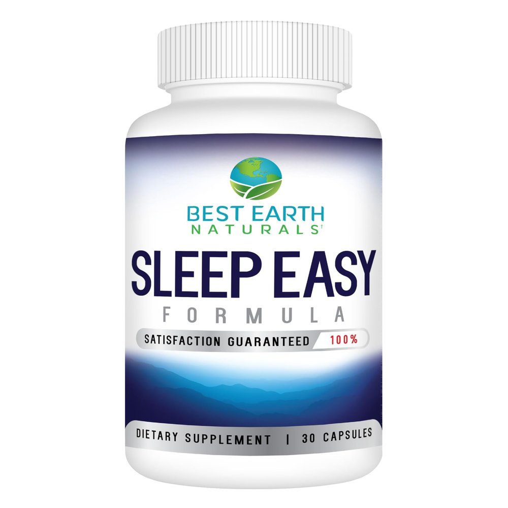Best Earth Naturals Sleep Easy Supplement with L-Theanine, GABA, 5-HTP and More 30 Count