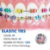 Orthodontic Ligature Ties 42 Keys/24 Donuts 1008pcs-Low Friction Technology, Latex Free, Medical grade polyurethane-.060 Inner/.125 Outer Diameter-Made in USA-Orthodentalusa Corp (Dark Green) view 4