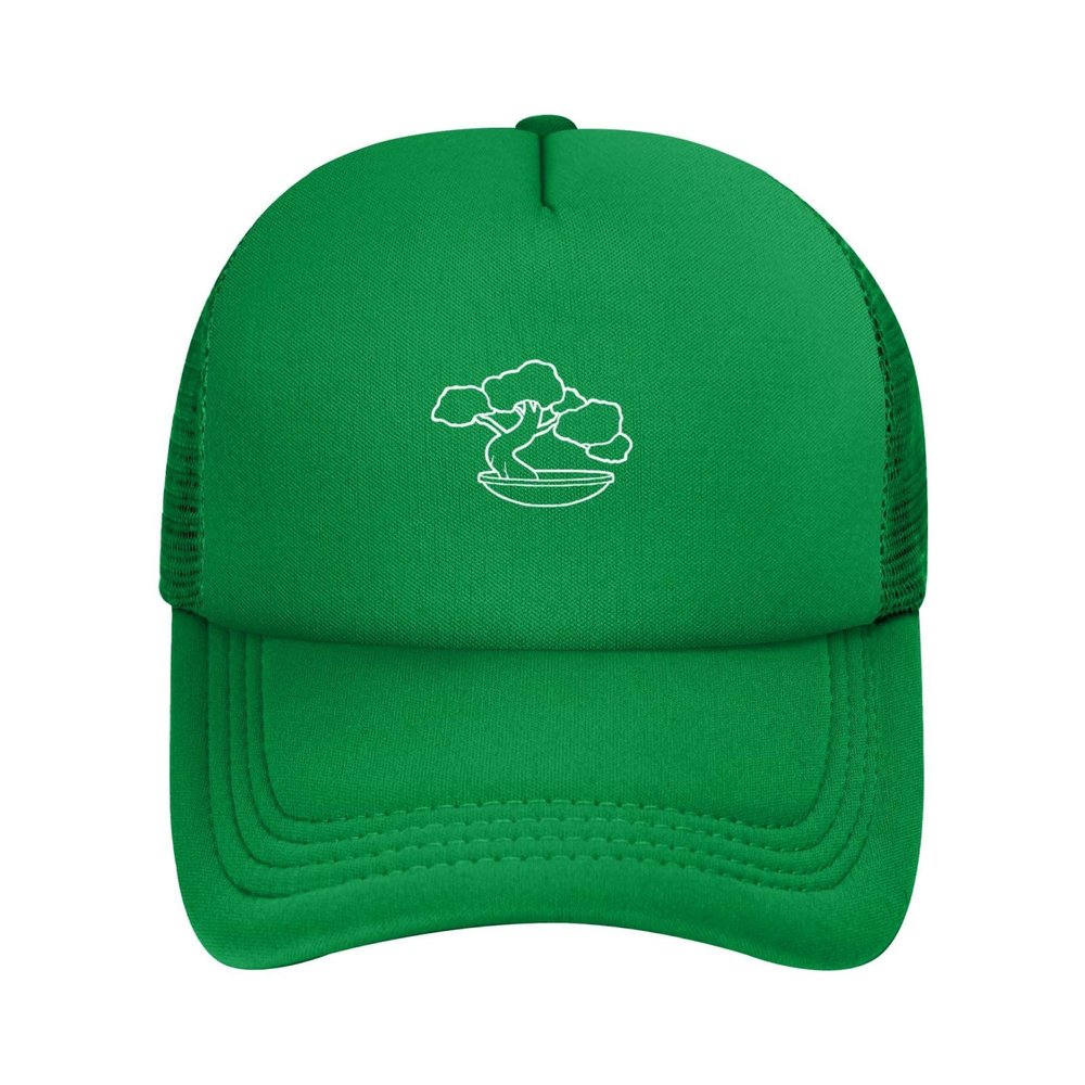 Bonsai Tree Hat Funny Gift Baseball Cap for Men Women Trucker Green