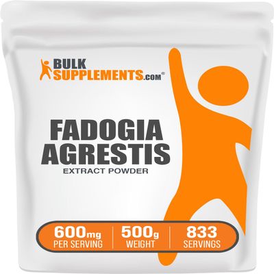 BulkSupplements.com Fadogia Agrestis Extract Powder - Fadogia Agrestis Supplement, Fadogia Agrestis 600mg - for Energy Boost, Gluten Free, 600mg per Serving, 500g (1.1 lbs) (Pack of 1)