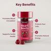 Snap Supplements Heart Beets Organic Beet Root Gummies, Cardiovascular Support Supplement for Men & Women, Pomegranate, Red Spinach, Heart Health & Circulation Support, Sugar Free, Cherry, 60 Gummies view 3