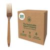 Sustainable Agave Co - Agave Fiber Forks - 500 Count - Plant-Based, Made With Upcycled Materials - Brown, Bulk view 1