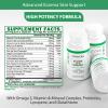 DERMOIA Eczema Supplements - Formulated Dyshidrotic Eczema Pills for Adults - Providing Eczema Relief, Targeting the Intervention of Eczema, Irritated Dry Skin, and Enhanced with Psoriasis Supplements view 2