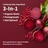 Snap Supplements Heart Beets Stick Packs, Organic Beet Root Powder Drink Mix, Cardiovascular Support for Men & Women, Beets, Pomegranate & Red Spinach, Nitric Oxide Booster, Mixed Berry, 10 Servings view 2