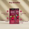 Snap Supplements Heart Beets Stick Packs, Organic Beet Root Powder Drink Mix, Cardiovascular Support for Men & Women, Beets, Pomegranate & Red Spinach, Nitric Oxide Booster, Mixed Berry, 10 Servings view 3
