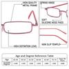 REAVEE 2 Pack Slim Pen Reading Glasses for Men Women, Small Pocket Size Tube Readers Spring Hinge with Portable Clip Case, Pink and Blue 1.25 view 3