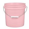 House Naturals 2 Gallon Pink Food Grade BPA Free Made in USA Bucket with Screw On White Lid - Pack of 3 view 2