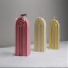1 pcs Rainbow Shape Candle, 100% Natural Soy Wax, Coconut Soy Wax, Gender Reveal, Birthday, Wedding.(White) (Unscented) view 1