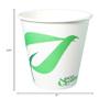 10 oz Compostable Paper Cups - Biodegradable Disposable White Paper Coffee Cups PLA Lined - Eco-friendly Hot and Cold Drinking Cups for Travel, Picnic, Party and Events (500) view 2