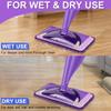 Aifacay Reusable Mop Pads Refills Compatible with Swiffer Wet Jet, 6 Pack Wet Pads Refill Microfiber Wet Dry Use Replacement Heads for Swiffer WetJet 11" Mop Types of Floor Cleaning view 4