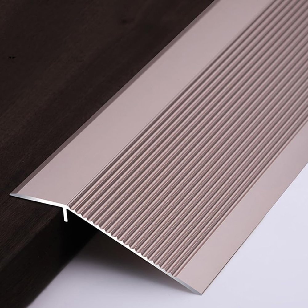 SAGIDAR Metal Threshold Ramps for Doorways, Aluminum Floor Transition Threshold Strip, Transition Board Self Adhesive, Width 10cm, Carpet Edge Strip Multicolor