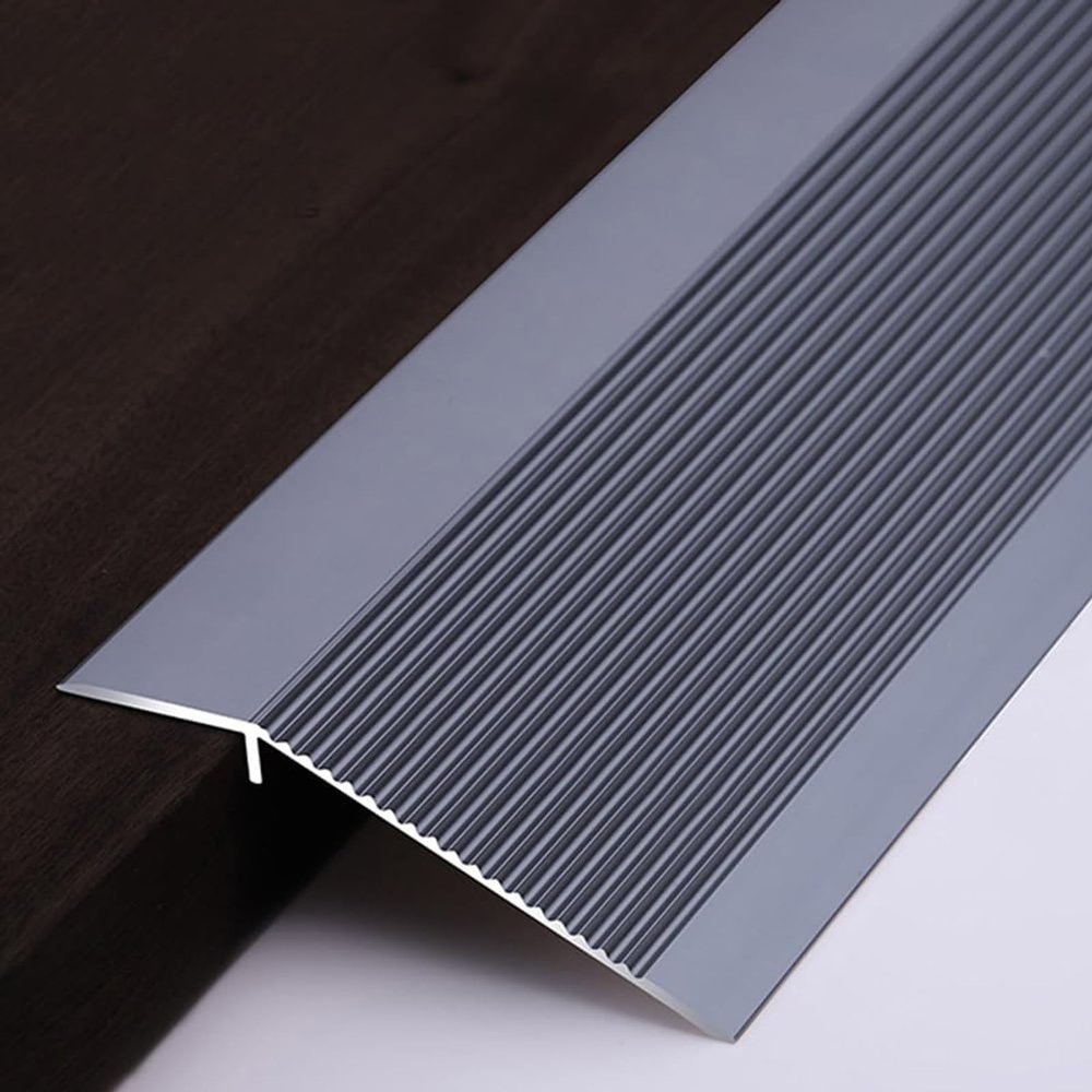 SAGIDAR Metal Threshold Ramps for Doorways, Aluminum Floor Transition Threshold Strip, Transition Board Self Adhesive, Width 10cm, Carpet Edge Strip Multicolor
