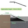 SAGIDAR Metal Threshold Ramps for Doorways, Aluminum Floor Transition Threshold Strip, Transition Board Self Adhesive, Width 10cm, Carpet Edge Strip Multicolor view 2