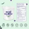 Non Dairy Ice Cream - Creamy Acai Sorbet with Acai Berry & Raw Demerara Sugar - Great for Fruit Bowls, Frozen Smoothies & Guilt Free Snacking - Scoopable Superfruits Acai Fruit Sorbet by Acai Exotic view 2