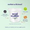 Non Dairy Ice Cream - Creamy Acai Sorbet with Acai Berry & Raw Demerara Sugar - Great for Fruit Bowls, Frozen Smoothies & Guilt Free Snacking - Scoopable Superfruits Acai Fruit Sorbet by Acai Exotic view 4
