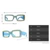 laureles Colorful Rhinestone Readers Fashion Sun Photochromic Square Reading Glasses Women Eyewear Frames (Blue, 1.75 Magnification) view 4
