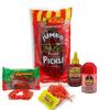Chamoy Pickle Kit 4 Items - Deluxe Chamoy Pickle Set with Ricos Pickle, Lucas Skwinkles Salsagheti Mexican Candy Strings, Chamoy Powder & Sauce, Lucas Gusano & Lucas Muecas (1 Chamoy Pickle Kit) view 1
