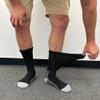 4 Pairs of Diabetic Extra Thick Warm Cotton Socks, Triple Cushioned Crew Slipper Socks (Black with Gray Sole, Size 10-13) view 4