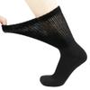 4 Pairs of Diabetic Extra Thick Warm Cotton Socks, Triple Cushioned Crew Slipper Socks (Black, Size 10-13) view 2