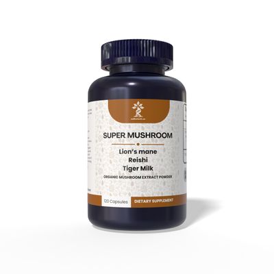 AZ BIOTECH Super Mushrooms Extract, 3 Mushrooms, Lions Mane Mushroom, Reishi Mushroom, Tiger Milk Mushroom,Immune Support Supplement