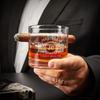 Engraved Cigar Humidor Box Set with Cigar Glasses - 5pc Cigars Accessories for Men view 3