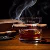 Engraved Cigar Humidor Box Set with Cigar Glasses - 5pc Cigars Accessories for Men view 4
