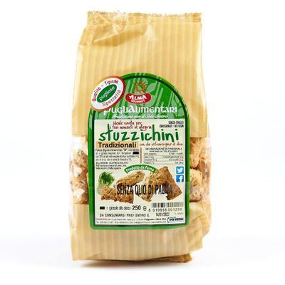 Alma Gourmet Traditional Stuzzichini Pugliesi Imported From Italy - Italian Stuzzichini Crunchy Snack With Extra Virgin Olive Oil - Authentic Apulian Specialty- 8.8oz (250g) - Pack of 3