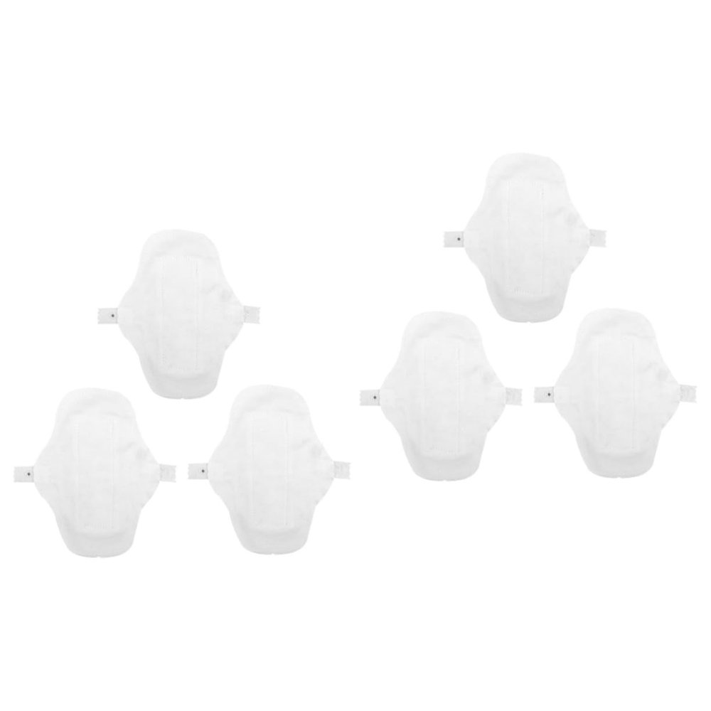 GLEAVI 6pcs Menstrual Pads for Women Reusable Sanitary Napkins Cotton Soft Washable Thin for Travel and Daily Use