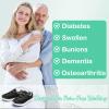 Diabetic Shoes for Women Extra Wide Width Slip-On Orthopedic Elderly Shoes Lightweight Breathable Easy On/Off, Swollen Feet Walking Edema Sneakers Black view 2