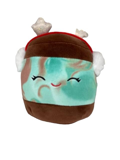 Squishmallows Official KellyToy Christmas 2023 - Choose 5-inch or 8-inch (Revna Mint Ice Cream Sandwich, 5 Inch)