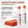 WHOOSH! Screen Shine Go 2-Pack  Two 1 fl oz Refillable Touchscreen Cleaners with Microfiber Cloths for Car, iPad, Laptop and Eyeglasses  Powerful Streak-Free Cleaning  Pocket-Sized, TSA-Approved view 2