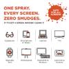 WHOOSH! Screen Shine Go 2-Pack  Two 1 fl oz Refillable Touchscreen Cleaners with Microfiber Cloths for Car, iPad, Laptop and Eyeglasses  Powerful Streak-Free Cleaning  Pocket-Sized, TSA-Approved view 3