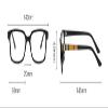 PARWANA Blue Light Blocking Reading Glasses Anti Eyestrain Eyewear Square Computer Readers TR Frame Retro Flat Light Mirror (Color : Black, Size : +300) view 3