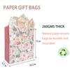 AMROSE Large 13'' Gift Bag withTissue Paper and Card, Recyclable Paper Gift Bag for Birthdays, Mother's Day, Wedding, Engagement, Christmas, Parties and More,Watercolor Floral view 2
