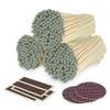 4" Gray Matches + Striker Stickers Included | 300 Stylish & Modern Decorative Safety Matches | Premium Long Matchsticks | Unique Gifts, Home Decor, & Candle Accessories by Thankful Greetings view 1
