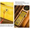 Cigar Humidors Storage 25-50 Cigars Box, Tempered Glass Top Display, Handcraft Spanish Cedar Wood Cigar Case with Humidifier and Hygrometer, Leather Box Design, Ideal Gift for Cigar Enthusiasts ( Colo view 3