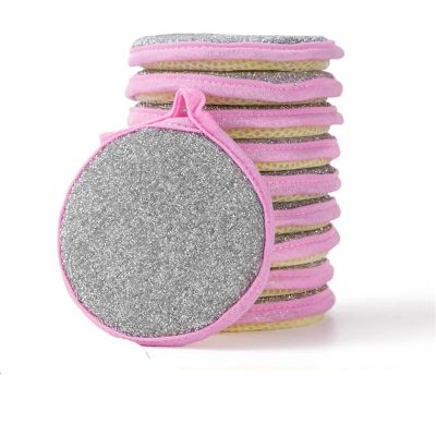 10 Pack Multi-Purpose Scrub Sponges Kitchen Dual-Sided Dish Sponge for Scouring Non-Scratch Reusable Sponge for Dishes, Pots, and Pans, Pink